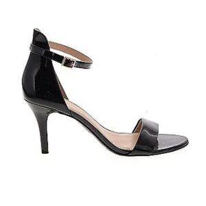 BP Patent Black Stiletto Ankle Strap